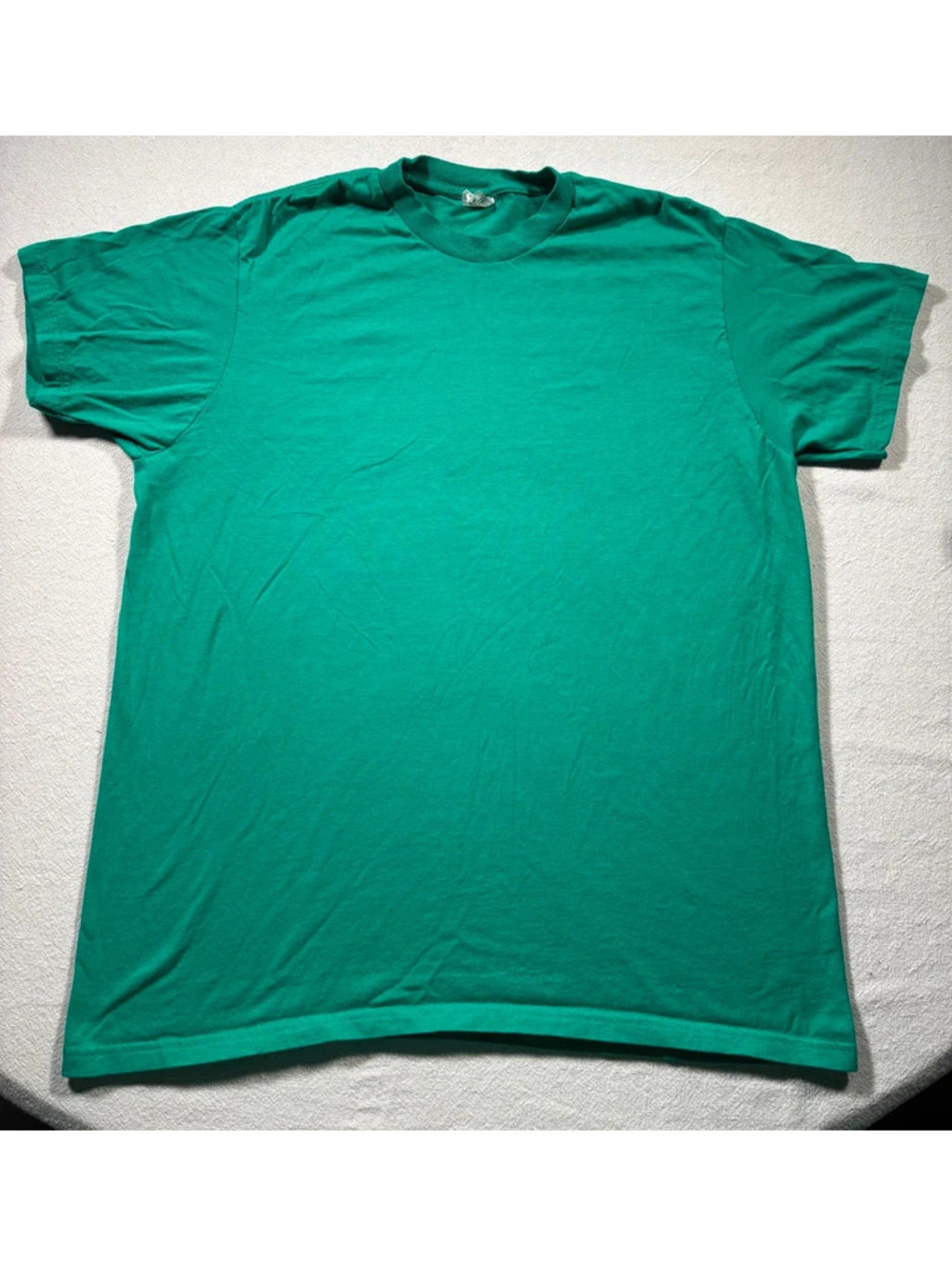 Vintage Hanes Solid Blank Green T-Shirt XL Shirt